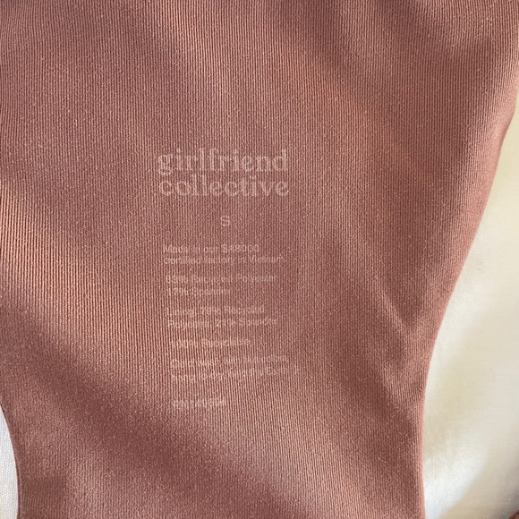 girlfriend collective Paloma Racerback Bra Rye Rib - Picture 3 of 3